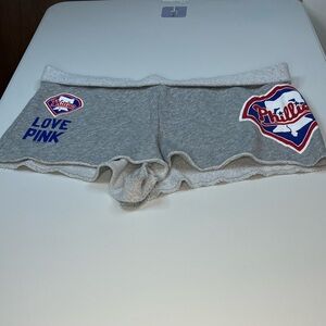 PINK Victoria's Secret Gray Athletic Shorts Phillies